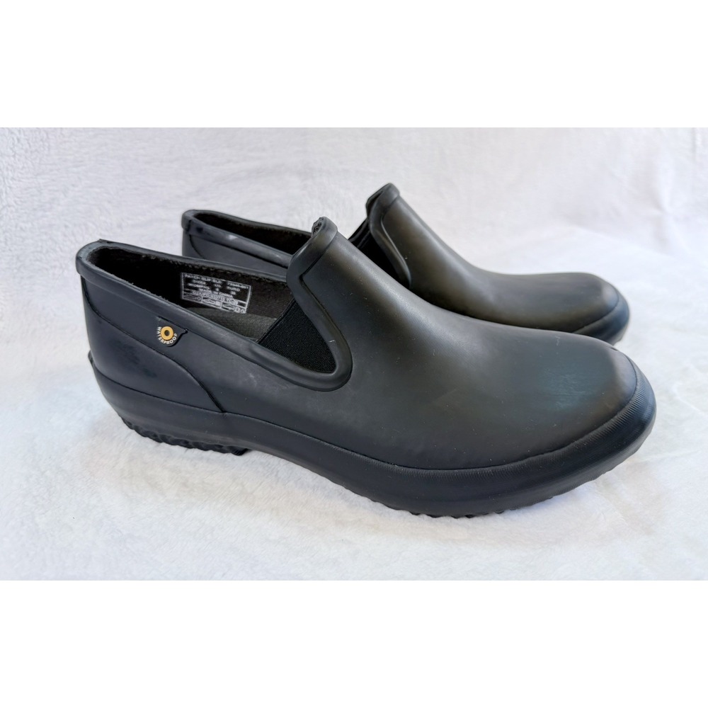 Bogs Patch Slip On Womens Waterproof Garden Shoes Clogs Black 72540 Size 8 VGUC